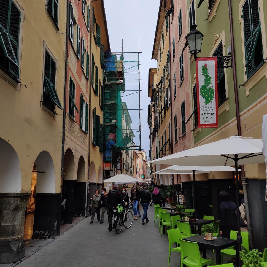 Vista Sul Carruggio, Centro Storico Di Chiavari Extérieur photo